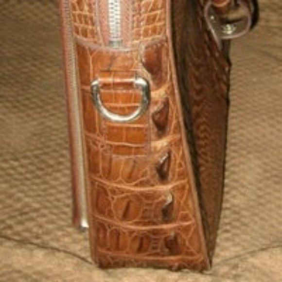 ❤️NEW Handmade Genuine CROCODILE Leather Laptop Briefcase Business Vietnam $750 - Picture 7 of 11
